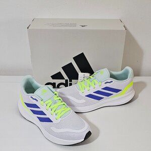 Adidas Runfalcon 5 Shoes - Cloud White/Cobalt Blue - Kids Size 6.5 - IE8587